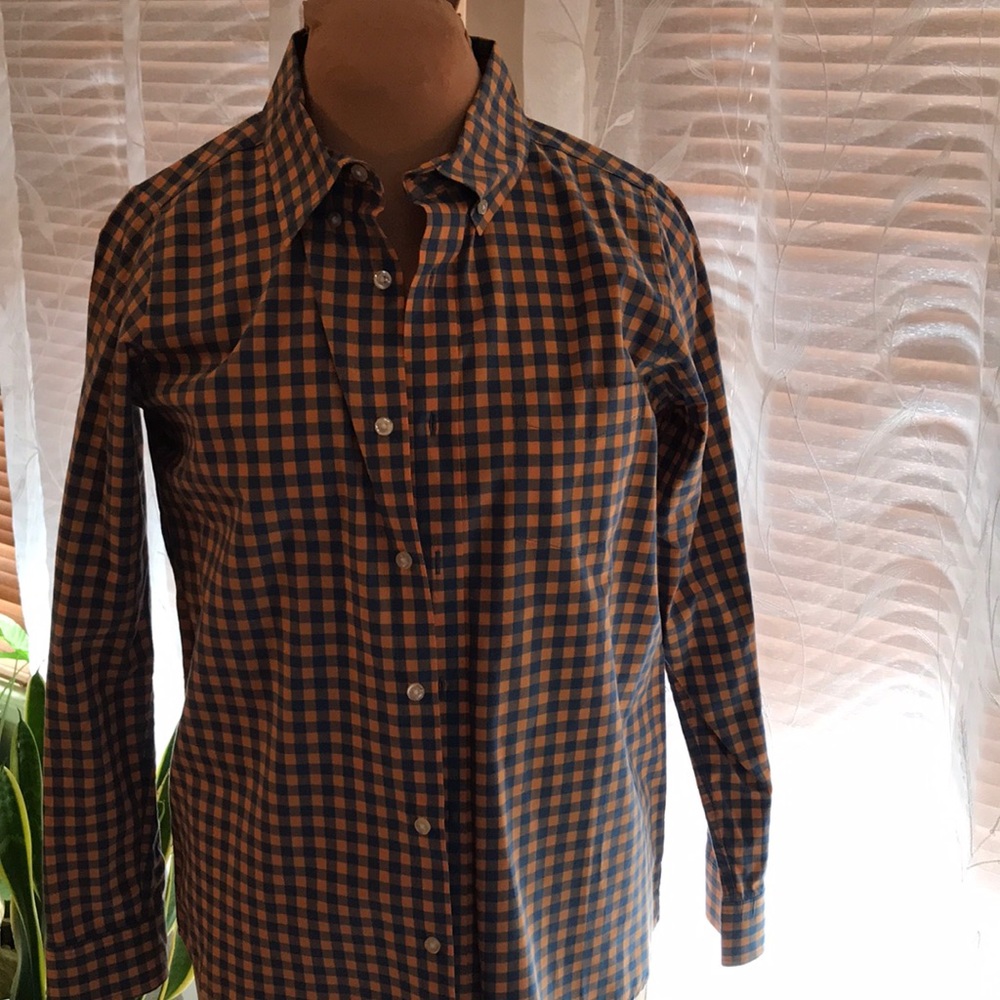 Boys Lands’ End check shirt sz 14-16